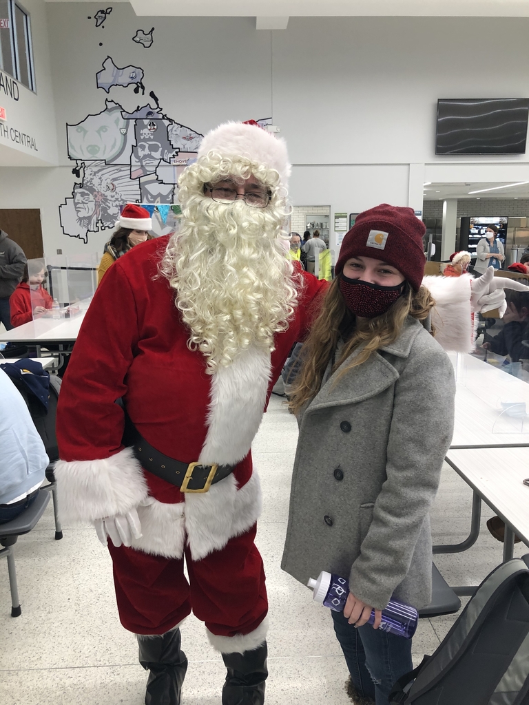 Santa visiting CTSO students 🎅
