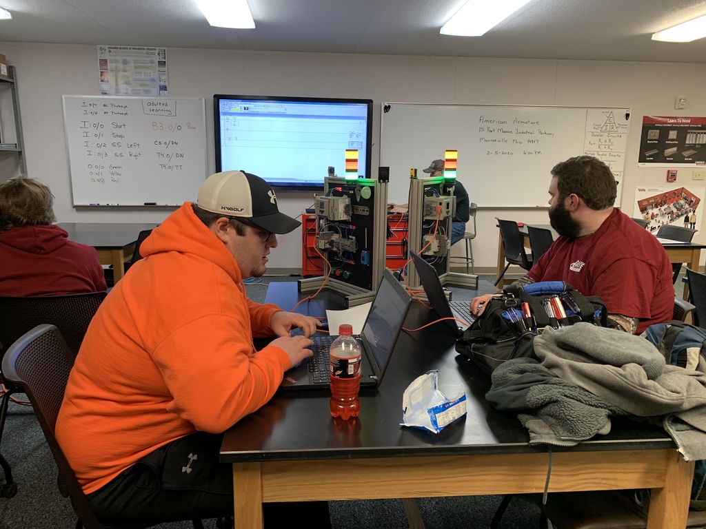Industrial Maintenance Tech students learn to program and troubleshoot PLCs